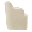 Cordelle Linen Blend Swivel Dining Chair in Linen