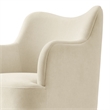 Cordelle Linen Blend Swivel Dining Chair in Linen