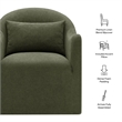 Bardot Slipcovered Linen Blend Accent Chair in Sage