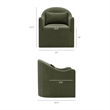 Bardot Slipcovered Linen Blend Accent Chair in Sage