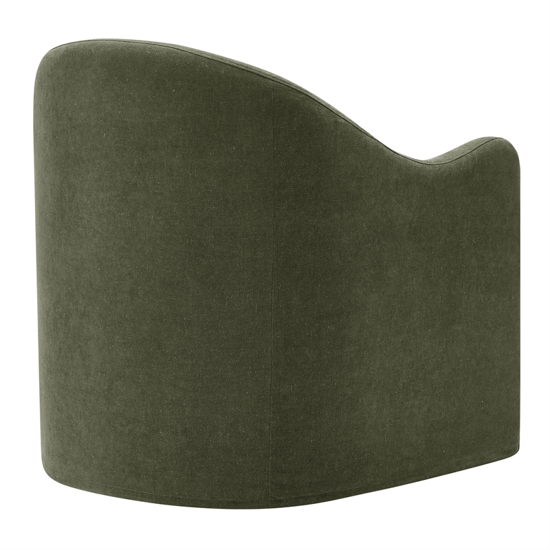 Bardot Slipcovered Linen Blend Accent Chair in Sage