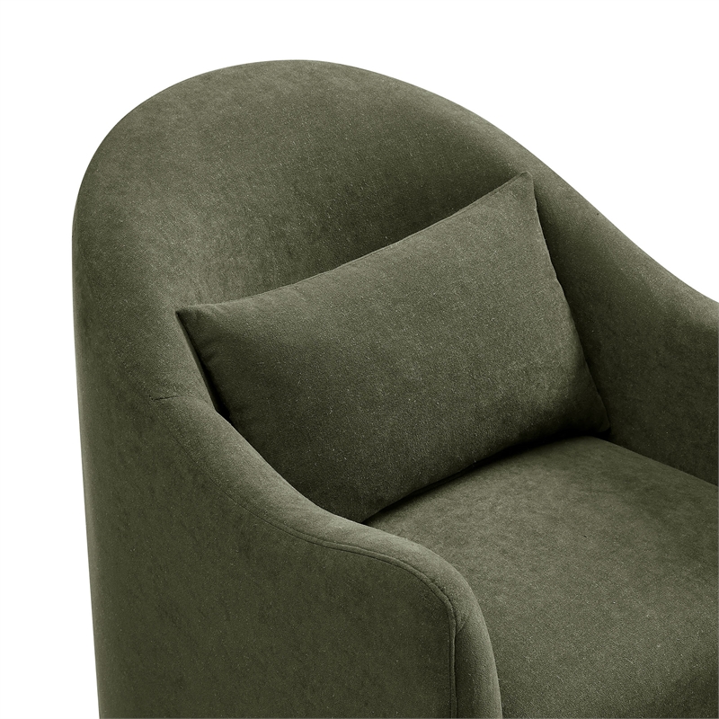 Bardot Slipcovered Linen Blend Accent Chair in Sage