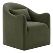 Bardot Slipcovered Linen Blend Accent Chair in Sage