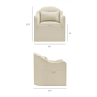 Bardot Slipcovered Linen Blend Accent Chair in Linen