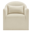 Bardot Slipcovered Linen Blend Accent Chair in Linen