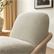 Vander Textured Fabric Accent Chair in Oak Marble