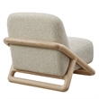 Vander Textured Fabric Accent Chair in Oak Marble