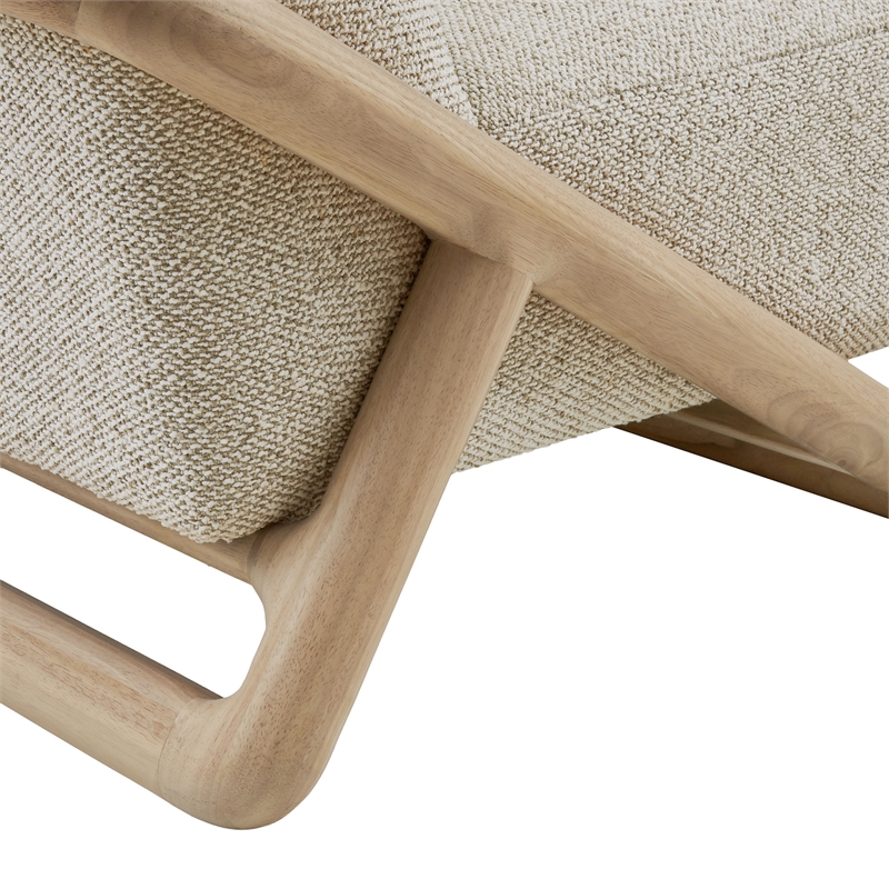 Vander Textured Fabric Accent Chair in Oak Marble
