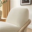 Vander Textured Fabric Accent Chair in Oak Cream