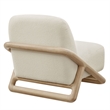 Vander Textured Fabric Accent Chair in Oak Cream