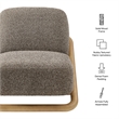 Vander Textured Fabric Accent Chair in Chestnut Earth