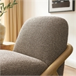 Vander Textured Fabric Accent Chair in Chestnut Earth