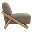 Vander Textured Fabric Accent Chair in Chestnut Earth