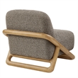 Vander Textured Fabric Accent Chair in Chestnut Earth
