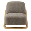 Vander Textured Fabric Accent Chair in Chestnut Earth