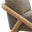 Vander Textured Fabric Accent Chair in Chestnut Earth