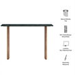 Amistad 46 Inch Marble Console Table in Walnut Green Marble
