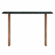Amistad 46 Inch Marble Console Table in Walnut Green Marble