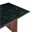 Amistad 72 Inch Marble Dining Table in Walnut Green Marble