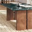 Amistad Marble Coffee Table in Walnut Green Marble