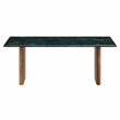 Amistad Marble Coffee Table in Walnut Green Marble