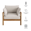 Eleni Outdoor Teak Wood Armchair in Natural Sail