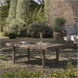 Eleni 41-Inch Outdoor Teak Wood Coffee Table in Weathered Gray Teak