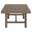 Eleni 41-Inch Outdoor Teak Wood Coffee Table in Weathered Gray Teak