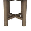 Eleni 3-Piece Outdoor Teak Wood Furniture Set in Weathered Gray Pebble