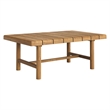 Eleni 4-Piece Outdoor Teak Wood Sofa Set in Natural Sail