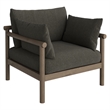 Eleni 4-Piece Outdoor Teak Wood Sofa Set in Weathered Gray Flint
