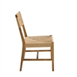 Modway Bodie Elm Wood Dining Side Chair With Paper Rope Seat in Natural Natural
