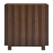 Kline 2-Door Striped Accent Cabinet in Dark Walnut Stripe