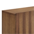 Kline 2-Door Striped Accent Cabinet in Oak Walnut Stripe