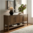 Taschen 4-Door Wood Sideboard Cabinet in Walnut Brown