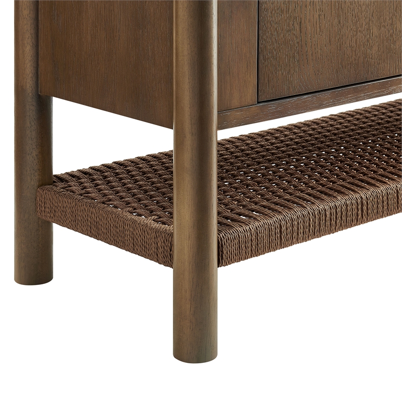 Taschen 4-Door Wood Sideboard Cabinet in Walnut Brown