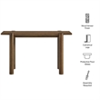 Taschen Console Table in Walnut