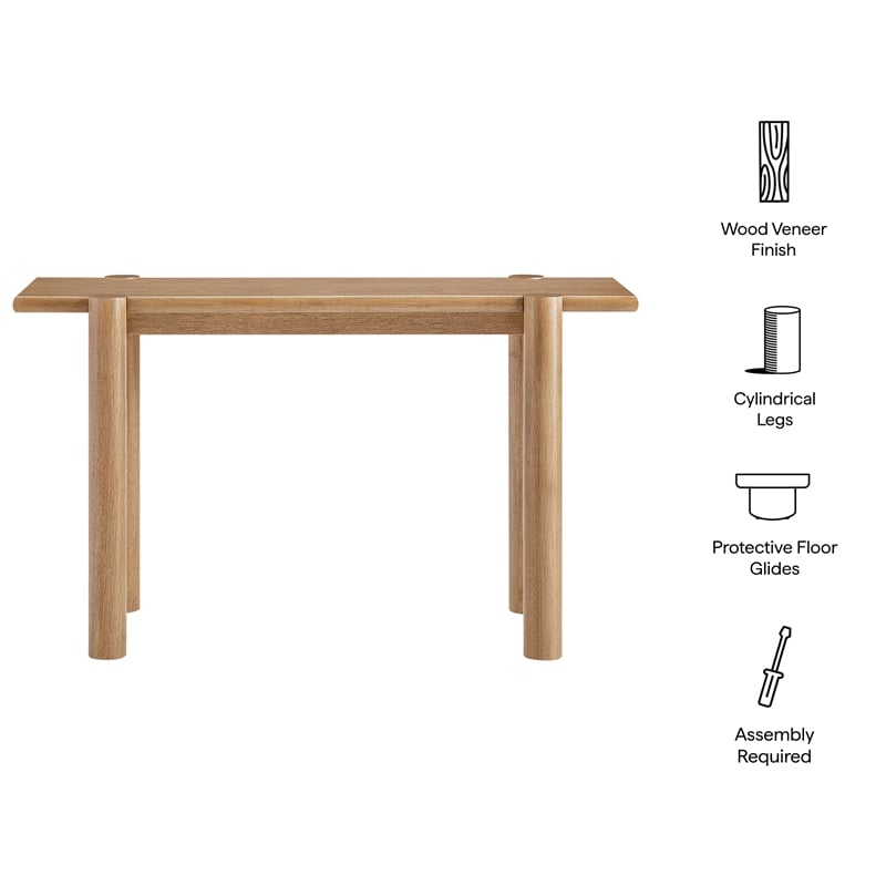Taschen Console Table in Weathered Oak