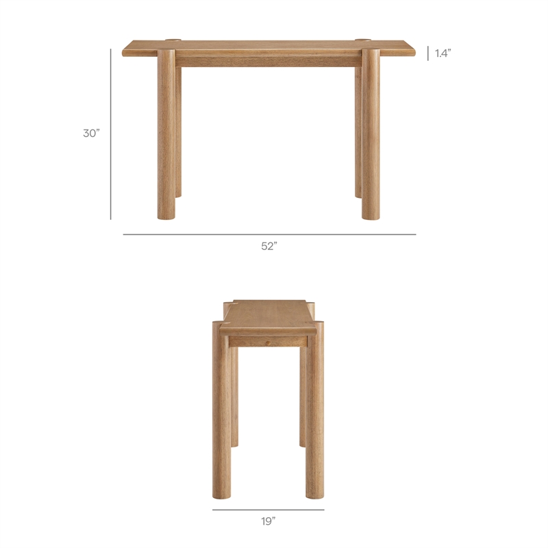 Taschen Console Table in Weathered Oak