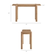 Taschen Console Table in Weathered Oak