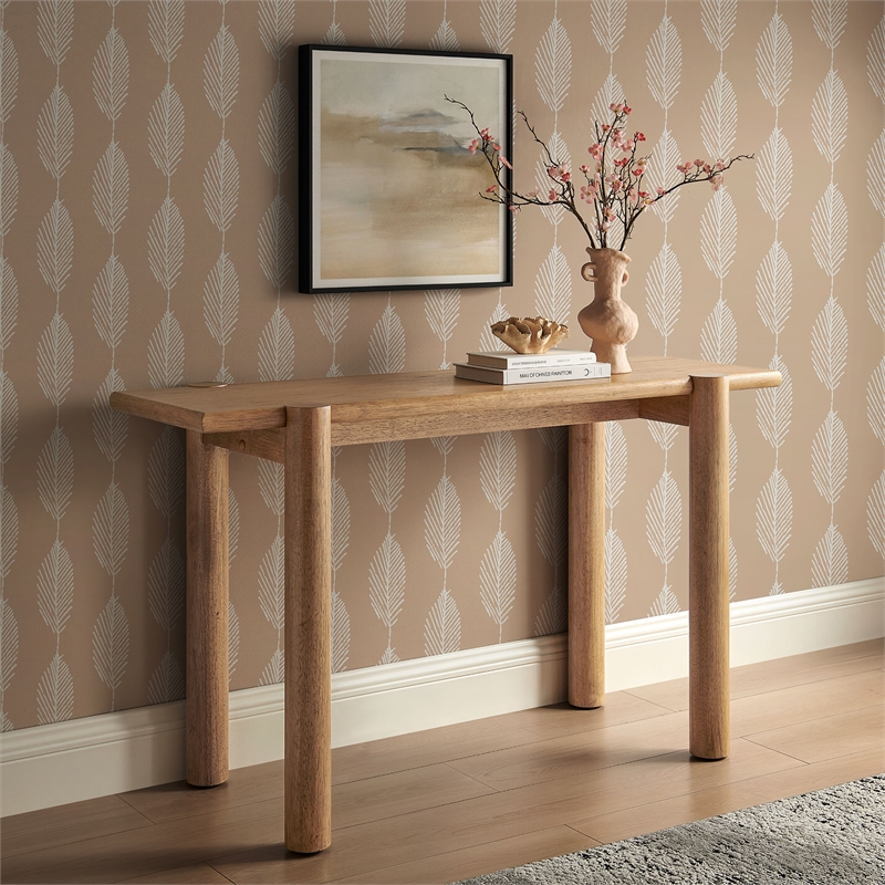 Taschen Console Table in Weathered Oak