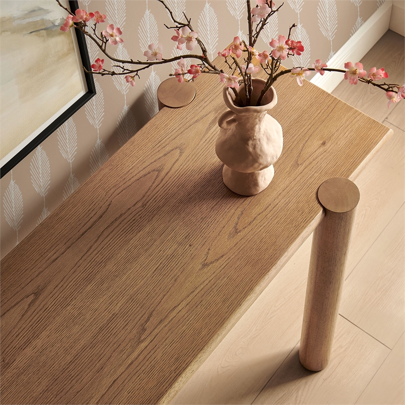 Taschen Console Table in Weathered Oak