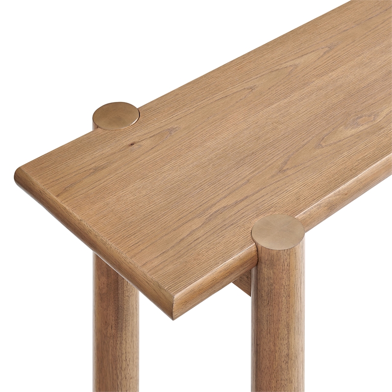 Taschen Console Table in Weathered Oak