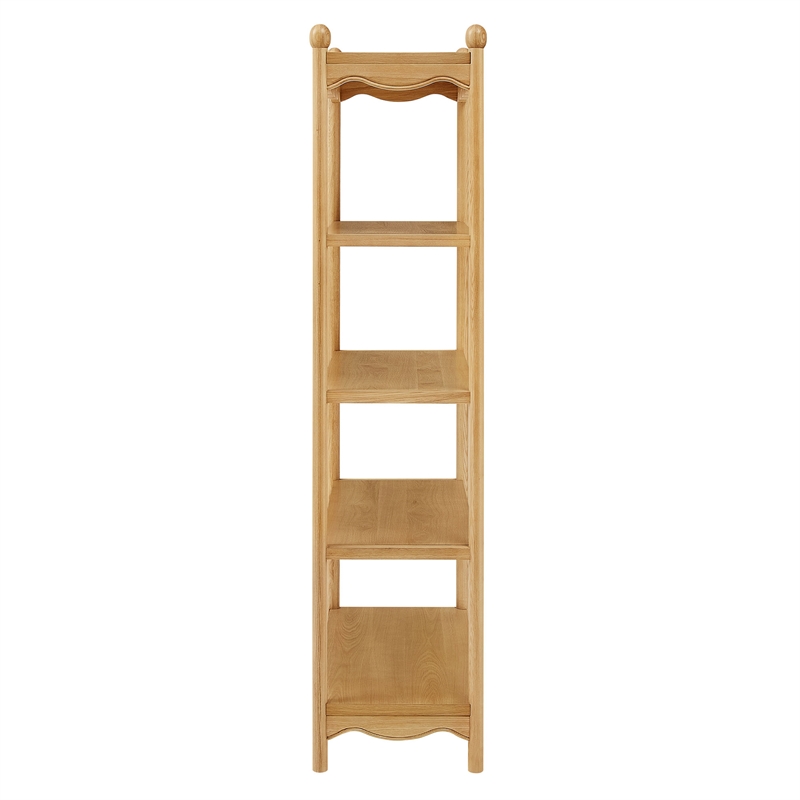 Darcy 4-Tier Open Bookcase in Oak