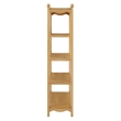 Darcy 4-Tier Open Bookcase in Oak