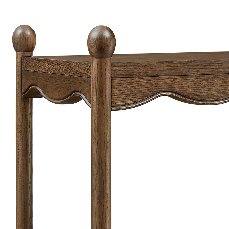 Darcy 4-Tier Open Bookcase in Walnut