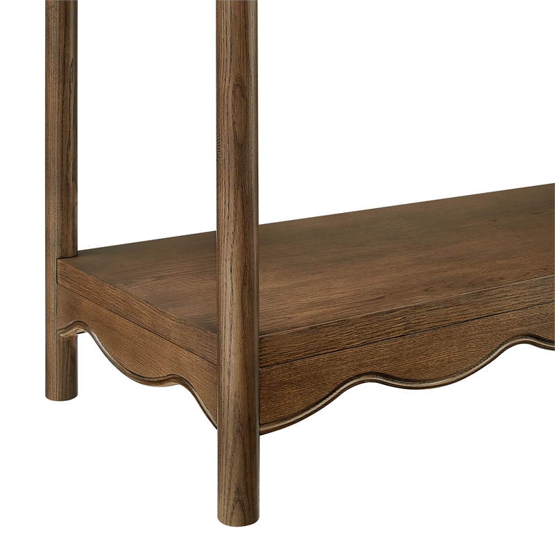 Darcy 4-Tier Open Bookcase in Walnut