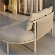 Modway Porta Right-Arm Facing Outdoor Aluminum Modular Piece in Khaki Stone