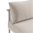Modway Porta Right-Arm Facing Outdoor Aluminum Modular Piece in Khaki Stone