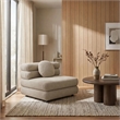 Modway Jubilee Upholstered Modular Armless Chair in Linen